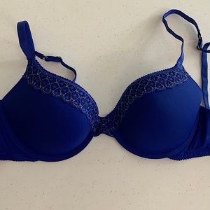 Aerie Blue 36B Bra with Sexy Detail